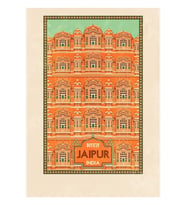 Seyahat Posterleri - Jaipur Hindistan Tablo Ahşap Poster Dekoratif