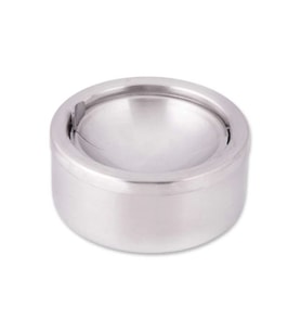 Şık ve dayanıklı 12 cm çelik küllük, pratik kullanım için ideal