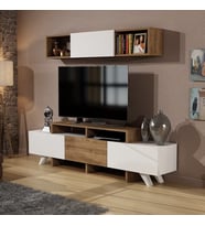 TV Ünitesi Arzu Beyaz Ceviz 150 cm
