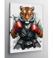 Kanvas Tablo Boksör Kaplan