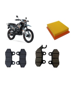 Rks Cross Xvr 250 Bakım Seti Ön-Arka Balata Ve Hava filtresi