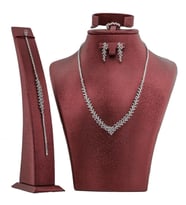 Zirkon Taşlı Gümüş Bayan Set