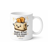 Tost Makinesi Temalı Komik Baskılı Kupa Bardak Esprili Hediye