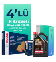 Bosch Kia Ceed 1.5 Benzin Filtre Bakım Seti Motul Motor Yağlı (2019-2024) 4 Lü