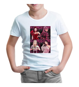 Black Pink - Pink Beyaz Çocuk Tshirt