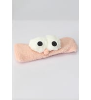 Baykuş Peluş Bandana Makyaj Spa Saç Bandı Gül Kurusu