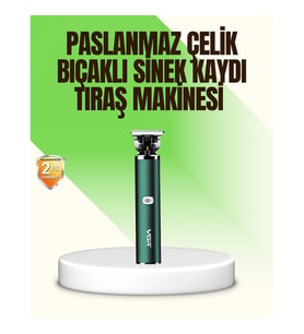 Mey İthalat® Koyu Yeşil Profesyonel Metal Gövdeli Saç Kesme Makinesi