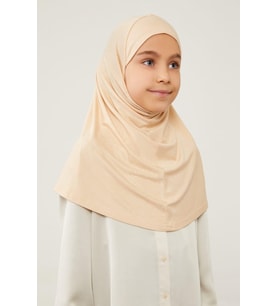 Lavender Pratik Çocuk Eşarp Bej CPX0305