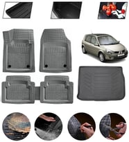 Renault Scenic II 2003-2009  Uyumlu Paspas Araca Özel Bagaj Havuzu MBS Gri