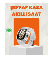 Mey İthalat® Uzun Pil Ömürlü Akıllı Saat Spor ve Günlük Kullanım