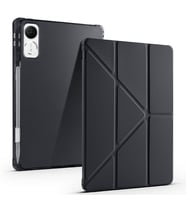Honor Pad V9 Uyumlu Kılıf Zore Tri Folding Kalem Bölmeli Standlı Kılıf (Siyah)