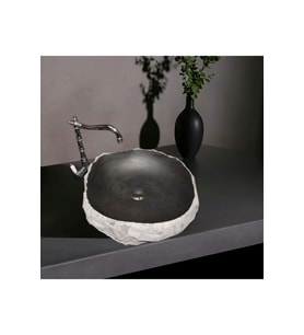 Deren Bazalt Şekilsiz Tasarım Lavabo-109