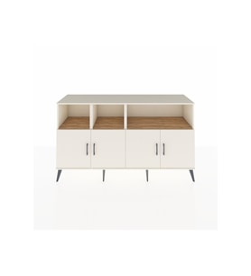 Kronos Konsol 6 Raflı 4 Kapaklı 176x59x99 Aytaşı-Aytaşı/Çam