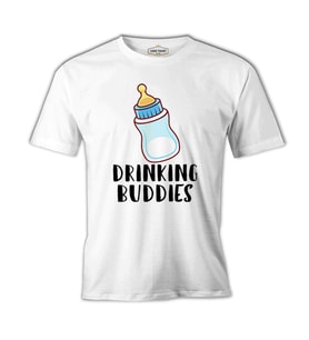 Drinking Buddies - Milk Beyaz Erkek Tshirt