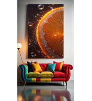 SULU PORTAL DİLİMİ Ev Duvar Salon Güzellik Salonu Ofis Dükkan Dekarasyon Kanvas Tablo (Çok Renkli)