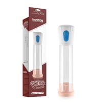 Pilli Otomatik Pro Penis Pompası Vajina Başlıklı Beyaz - Maximizer Worx VX4