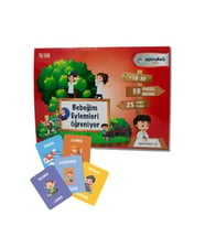 Bebeğim Eylemleri Öğreniyor Kartları Eylem Kartları Türkçe İngilizce 50 Fiil Kart Seti