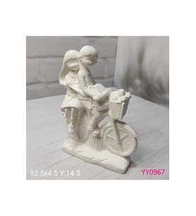 YY0967 Bisikletli Sevgililer Biblo Silikon Kalıp