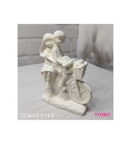 YY0967 Bisikletli Sevgililer Biblo Silikon Kalıp