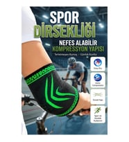 Kompresyonlu Spor Dirsekliği Nefes Alabilir Esnek Dirsek Koruyucu Destek Bandajı