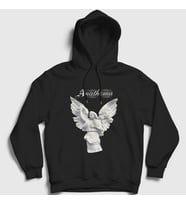 Presmono Unisex Siyah Eternity Anathema Kapüşonlu Sweatshirt 9504tt