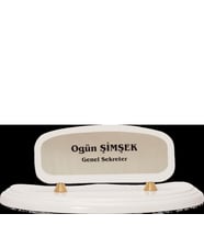ODAK KUPA - Ahşap ve Cam Masa İsimlikleri - YZ-001 A - 10 cm