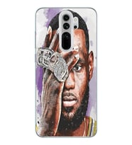 Xiaomi Redmi Note 8 PRO Uyumlu Lebron James Tasarımlı Şeffaf Telefon Kılıfı