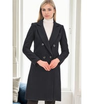 Z9672 DEWBERRY BAYAN PALTO-LACİVERT