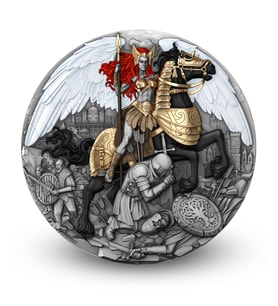 AgaKulche Savaşçı Kızıl Valkyrie Gümüş Sikke Coin