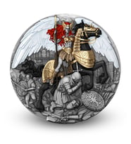AgaKulche Savaşçı Kızıl Valkyrie Gümüş Sikke Coin