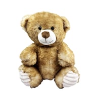 Peluş Oyuncak Oturan Ayı 23 cm Oyun Arkadaşım Uyku Arkadaşı Yüksek Kalite Peluş Yastık Hediyelik (Kahverengi)