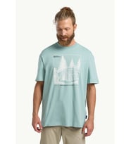 Jack Wolfskin Freeroamer Erkek Tişört Pastel Yeşil