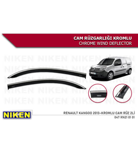 KANGOO 2013 2014 2015 2016 2017 2018  2019 KROMLU CAM RÜZGARLIĞI NİKEN  2Lİ