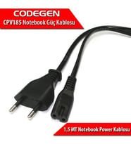 CODEGEN CODEGEN CPV185 2x0.30mm 1.5metre Notebook Power Kablosu