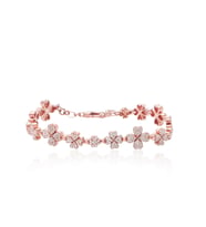 EMILIANO JEWELLERY SİLVER 925 AYAR TAŞLI ÇİÇEK BİLEKLİK