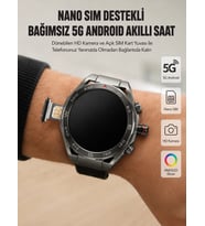 Kameralı 5G Android Akıllı Saat AMOLED Ekran Wi-Fi GPS SIM Kart Destekli