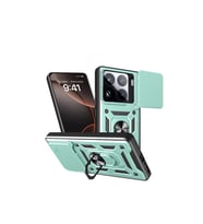 Mi 15 Pro Kılıf Pars Lens Yüzüklü - Yeşil