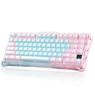 GravaStar Mercury K1 Lite RGB Kablosuz Mekanik Gaming Klavye, İngilizce Q,Aurora Mist
