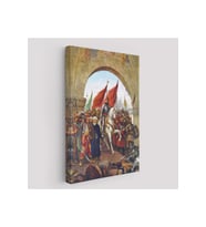 Fausto Zonaro Fatih Sultan Mehmet İstanbul'a Girerken Kanvas Tablo-5298