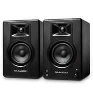 M-AUDIO BX3 - 3.5" Stüdyo Monitörleri, HD PC Hoparlörleri, Müzik Prodüksiyon Yazılımı ile Kayıt ve Multimedya için, 120W, Çift Outlet