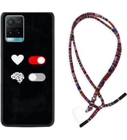 Vivo Y11S Y21S Y20 Y20S Y70 Kılıf Boyun Asklı Rasta Silikon Love Brain 1722