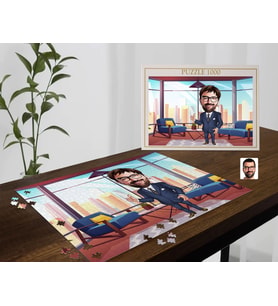 BK Gift Kişiye Özel Baba Tasarımlı 1000 Parça Profesyonel Puzzle-6, 1000 Puzzle, Arkadaşa Hediye