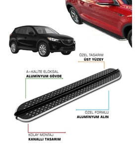 MAZDA CX-5 UYUMLU 2012 2013 2014 2015 2016 ARACA ÖZEL YAN BASAMAK