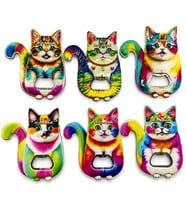 Kedi Tasarımı İstanbul Temalı Buzdolapı Süsü Magnet Alk5407