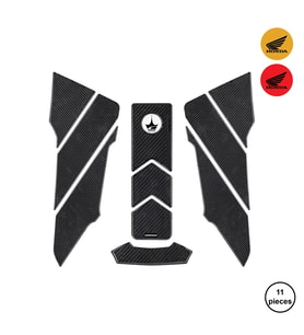 Grippatch - Honda NC750 2024-2025 ile Uyumlu Kaydırmaz 6D Karbon 11 Parça Tank Pad Seti GC45