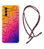 Huawei Nova Y70 Y90 Nova 9 SE  Kılıf Boyun Asklı Rasta Silikon Üçgenler 1635
