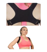 Yeni Nesil Dik Duruş Korsesi Kamburluk Önleyici Terletmez Korse Unisex Siyah