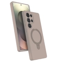 Galaxy S23 Ultra Regal Magsafe Standlı Kapak - Çöl Titanyum