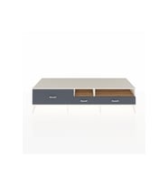 Kronos TV Ünitesi 2 Raflı 3 Çekmeceli  220x59x51 Aytaşı-Çam/Antrasit
