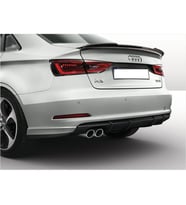 Audi A3 8V/S S3 Difüzör P Black 2013 - 2016 Plastik Sağ Sol Çiftli Çıkış